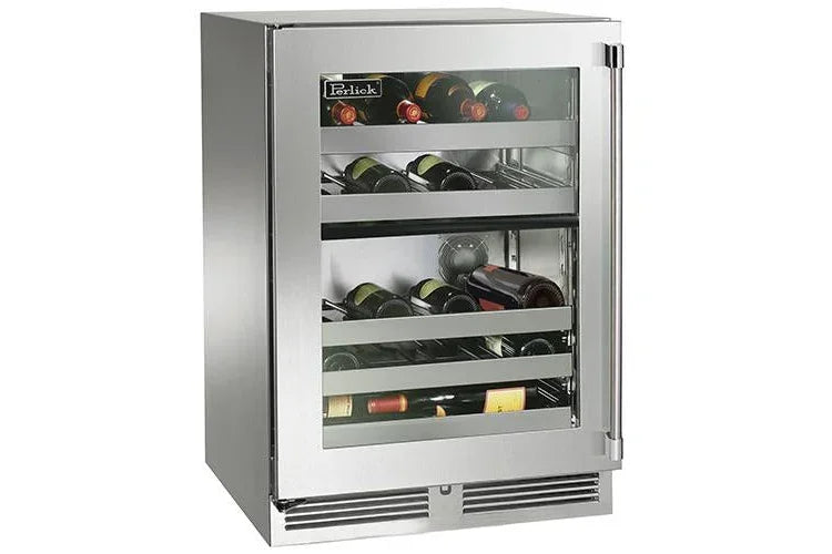 Perlick HP24DO-4-1L | 24" Signature Series Dual-Zone Wine Reserve