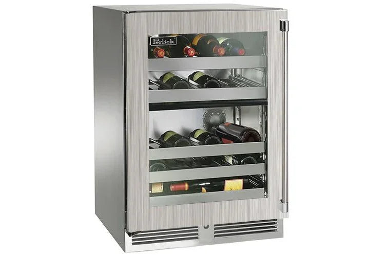 Perlick HP24DO-4-1L | 24" Signature Series Dual-Zone Wine Reserve