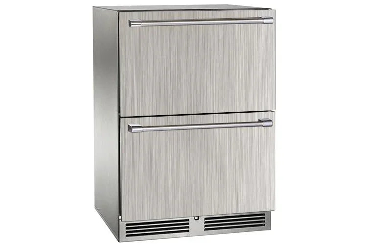 Perlick HP24ZO-4-5 | 24" Signature Series Dual-Zone Refrigerator/Freezer Drawers
