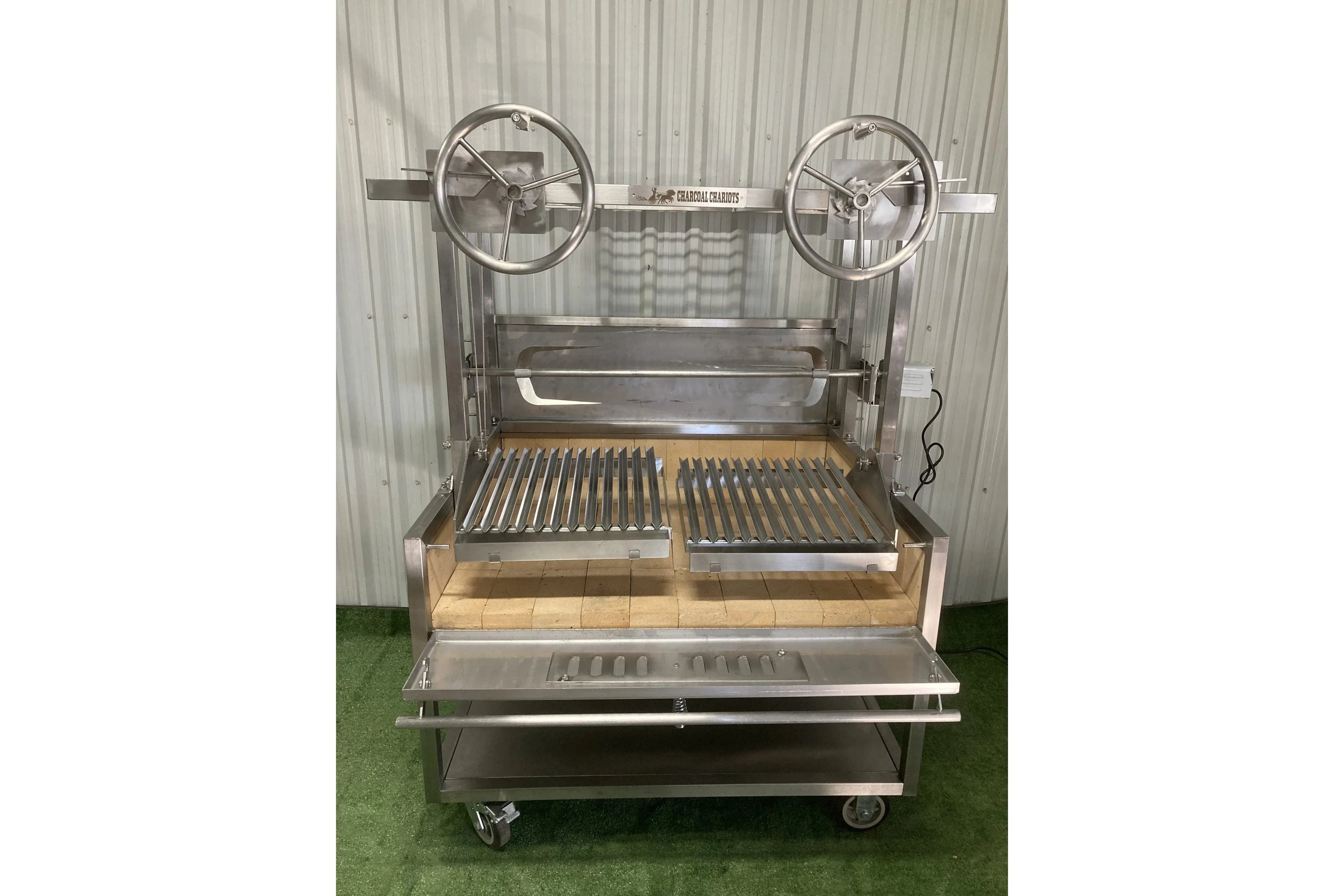 Charcoal Chariots ASPER | Ultimate Live-Fire Grill with Adjustable Grates and Pig Roast