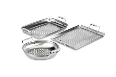All-Clad, E9019464, Gourmet Accessories, Square Baker with lid, Stainless Steel