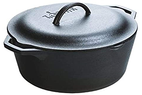 Lodge   L10DOL3 Lodge Logic Dutch Oven, 7 quart, 12" dia. x 4-3/4" deep, seasoned, with cover an