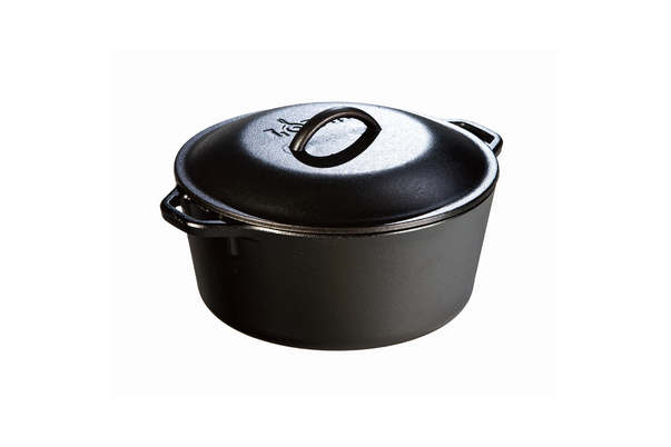 Lodge Cast Iron Dutch Oven with Spiral Handle (5 Quart) | L8DO3