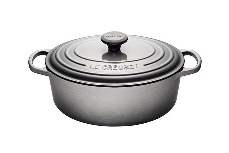 LE CREUSET LS2502-317F 6.3 L Oval French Oven Oyster