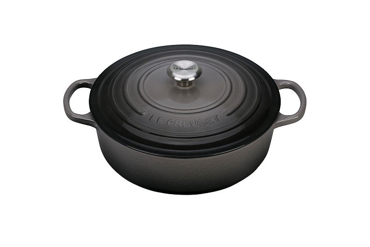 LE CREUSET  LS2552-307F 6.2 L Shallow Round French Oven Oyster