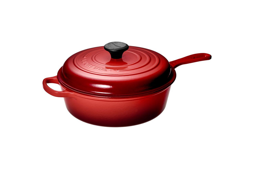 LE CREUSET LS2556-2767 3.5 L Covered Sauté Pan Cerise