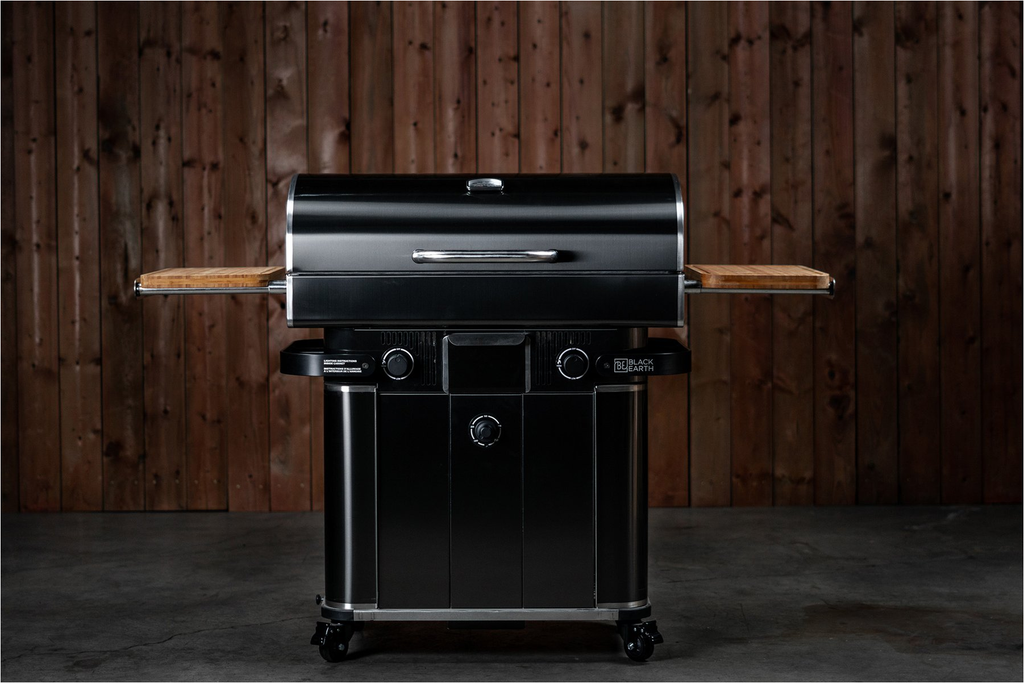 Black Earth M83-2019 Hybrid Grill Freestanding