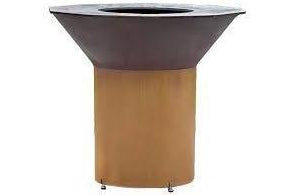 Le Bol Grill PEDESTAL (24” HIGH - OXIDIZED PATINA FINISH) | RQDO-PEDH