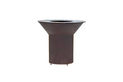 Le Bol Grill PEDESTAL (24” HIGH - MATTE BLACK FINISH) | RQDO-PEDH-B