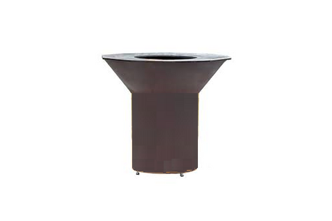 Le Bol Grill RQDO-PEDH-B PEDESTAL (24” HIGH - MATTE BLACK FINISH)