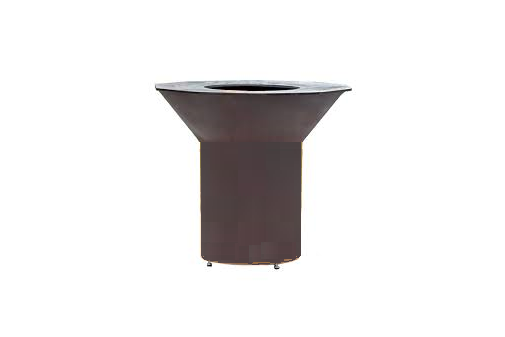 Le Bol Grill RQDO-PEDH-B PEDESTAL (24” HIGH - MATTE BLACK FINISH)