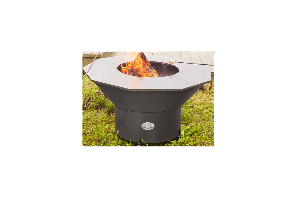 Le Bol Grill RQDO-PEDL-B PEDESTAL (8” HIGH - MATTE BLACK FINISH)