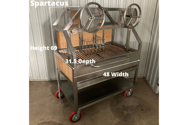 Charcoal Chariots SPARTACUS48 CHARIOT GRILL SPARTACUS 48