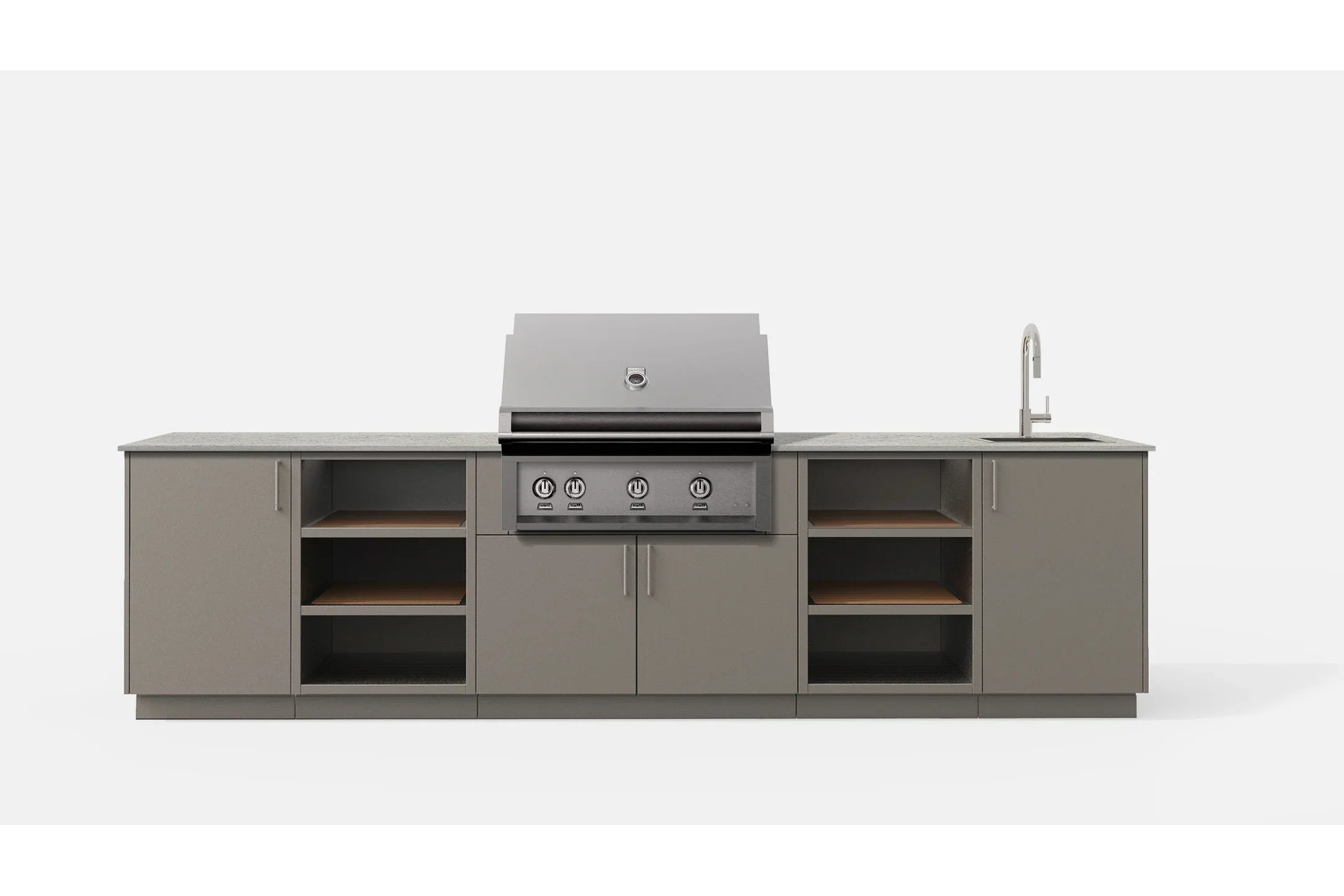 Urban Bonfire STRATUS36-C | Outdoor Kitchen | Heavy Duty Drawer & Recycling Module