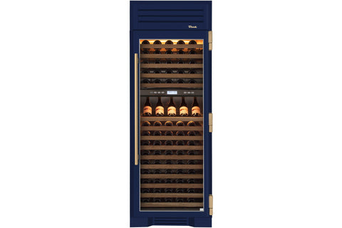 True-Residential TR-30DZW-R-SG-A 30inch column - 150 bottle dual zone wine - glass door - Hinged Right