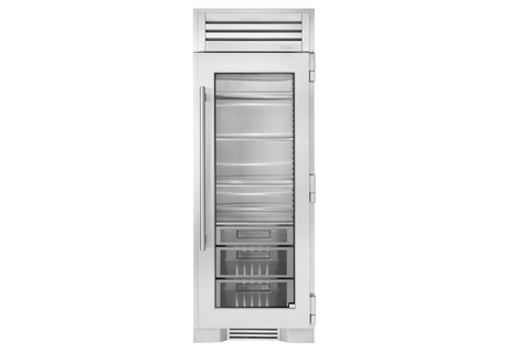 True-Residential TR-30REF-R-SG-A 30inch column - all refrigerator - glass door - Hinged Right