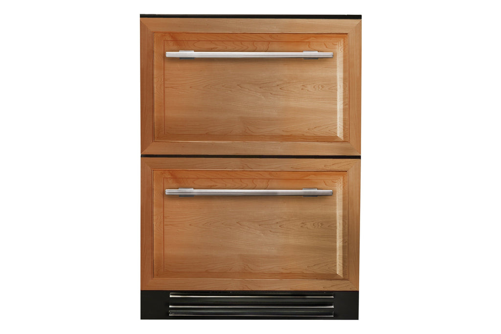True-Residential TUR-24-D-OP-B Solid Panel Ready Drawers - 2 Dividers per drawer