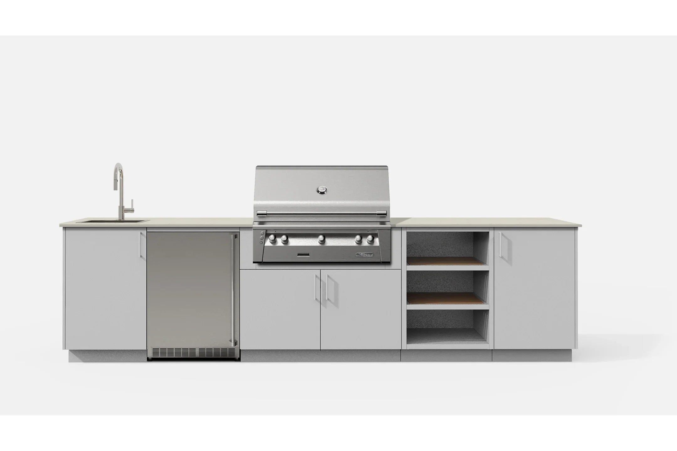 Urban bonfire TAHOE36-H | Outdoor Kitchen | Heavy Duty Drawer & Refuse Module