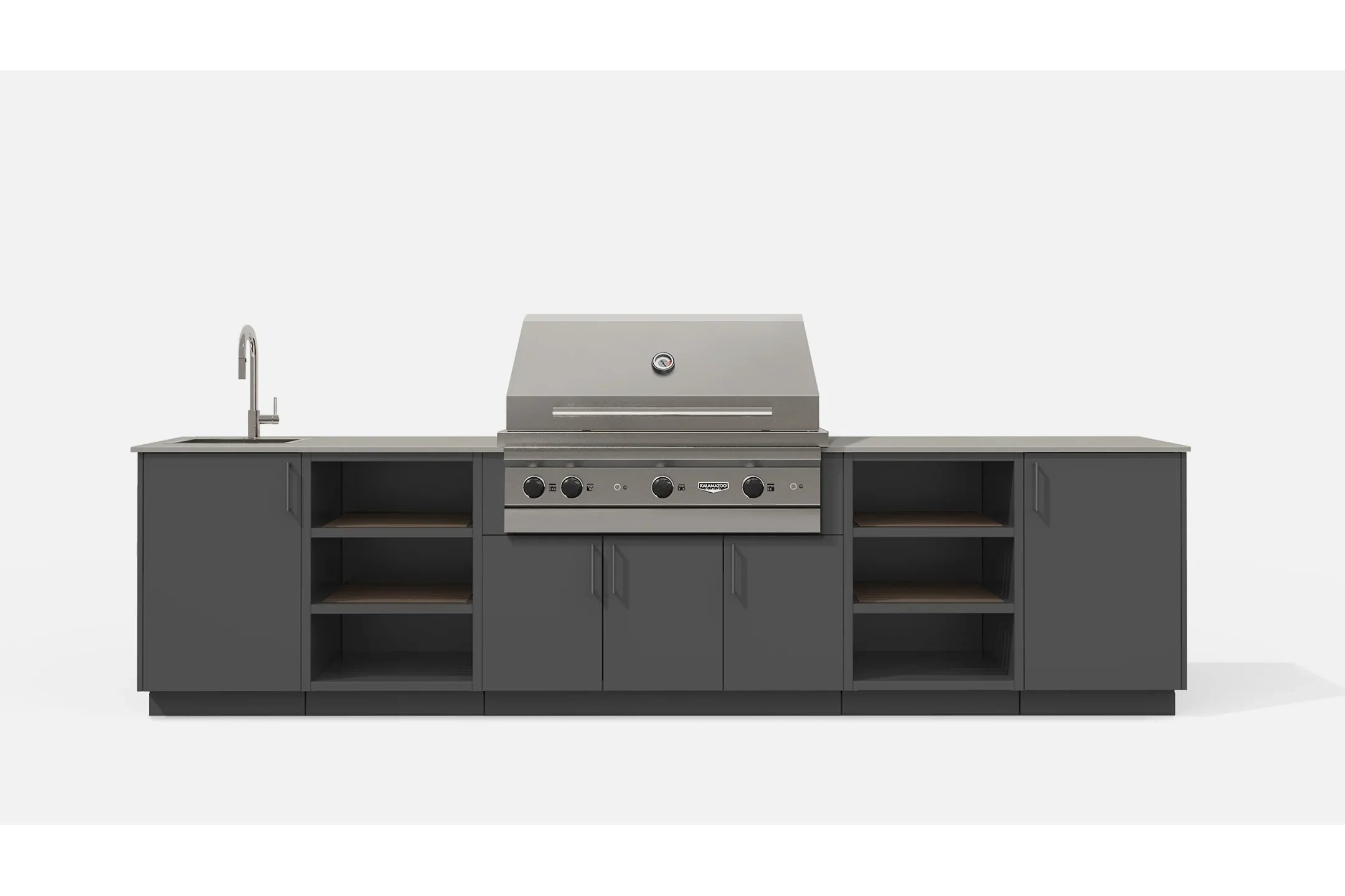 Urban Bonfire TWILIGHT42-A | Outdoor Kitchen | Heavy Duty Drawer | Refuse & Recycling Module