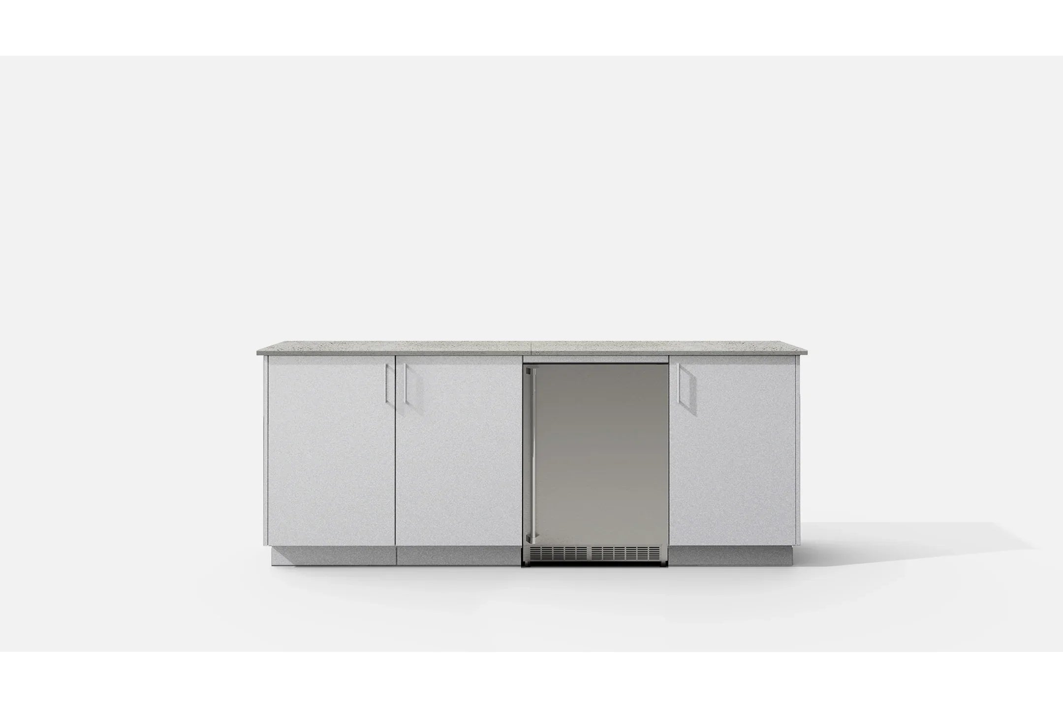 Urban bonfire VERMONT-H | Outdoor Kitchen | 1x Heavy Duty Drawer | 1x Refuse & Recycling Module