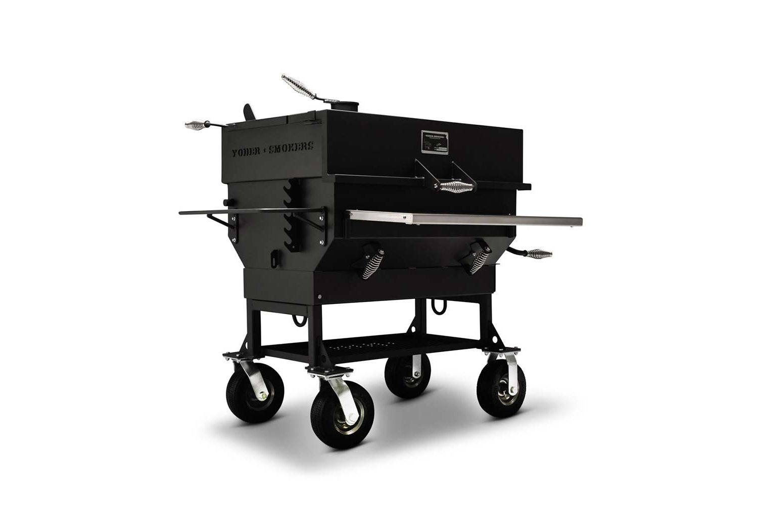 Yoder A45562 24 x 36" Standard Cart Charcoal Grill + 5-Position Adjustable Charcoal Basket +