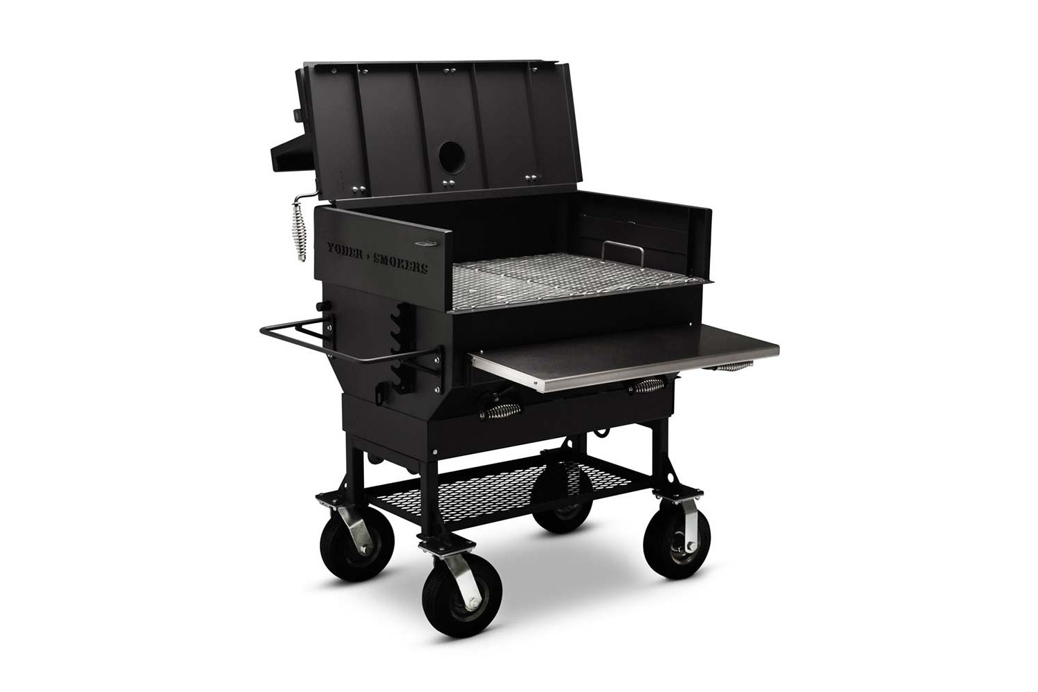 Yoder A45562 24 x 36" Standard Cart Charcoal Grill + 5-Position Adjustable Charcoal Basket +