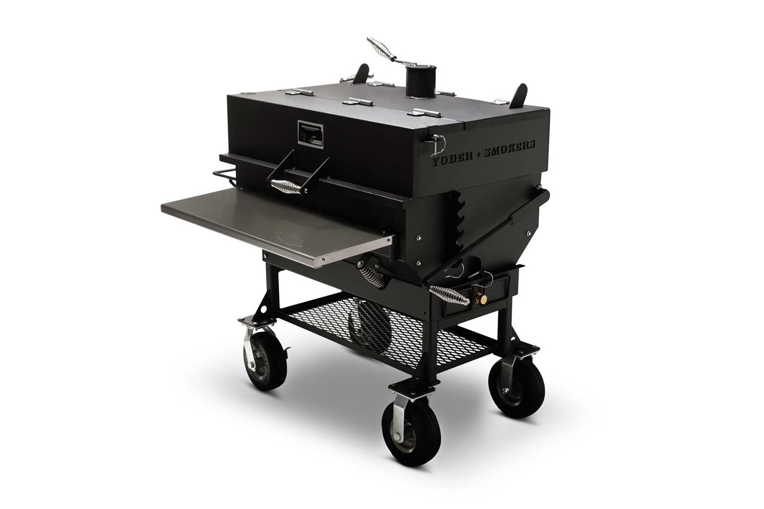 Yoder A45562 24 x 36" Standard Cart Charcoal Grill + 5-Position Adjustable Charcoal Basket +
