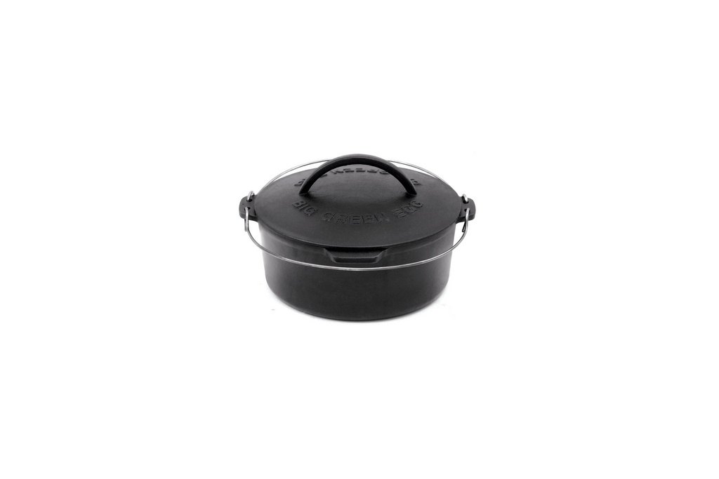 Big Green Egg 117052 Professional Grade Cast Iron Dutch Oven w Cover Black