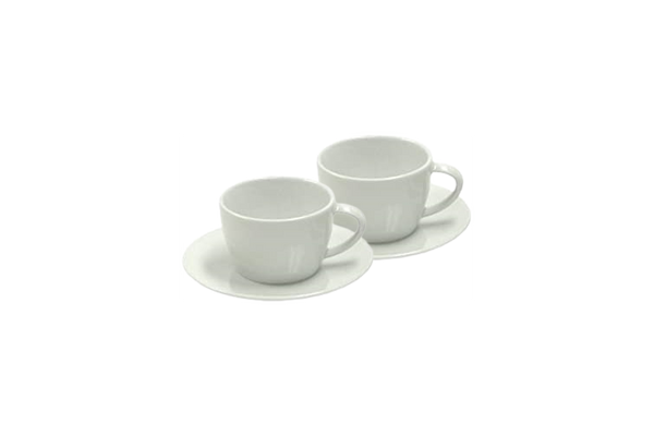 Jura 66501 White Cappuccino Cups/Saucers.
Gift Box - Set of 2