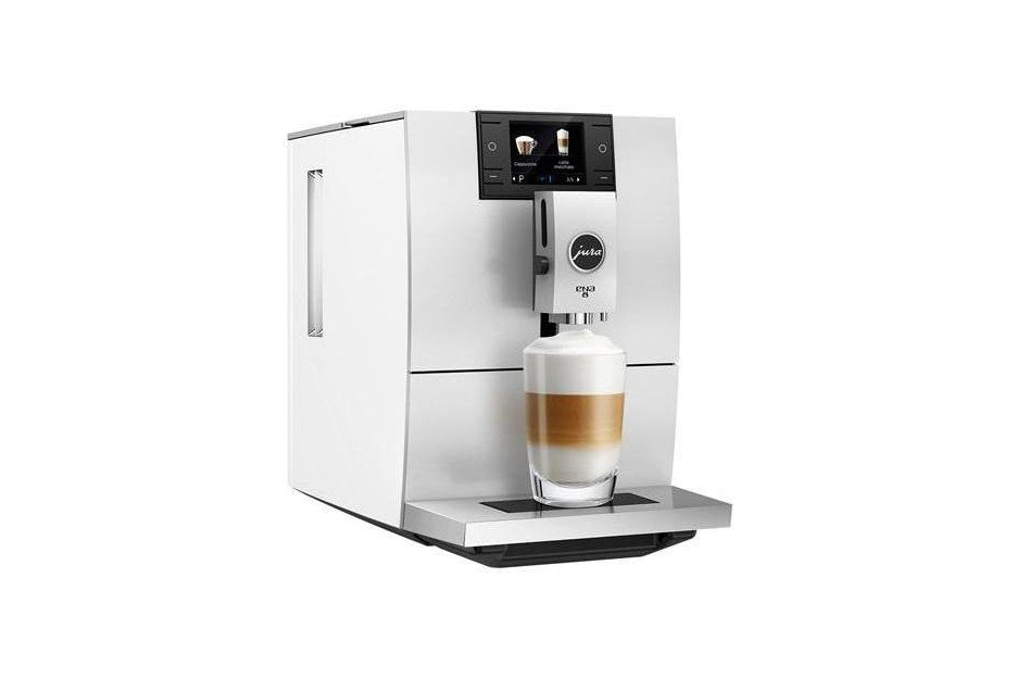 Jura 15284 ENA 8 NORDIC WHITE  Espresso Machine P.E.P. Pulse Extraction Process produces th