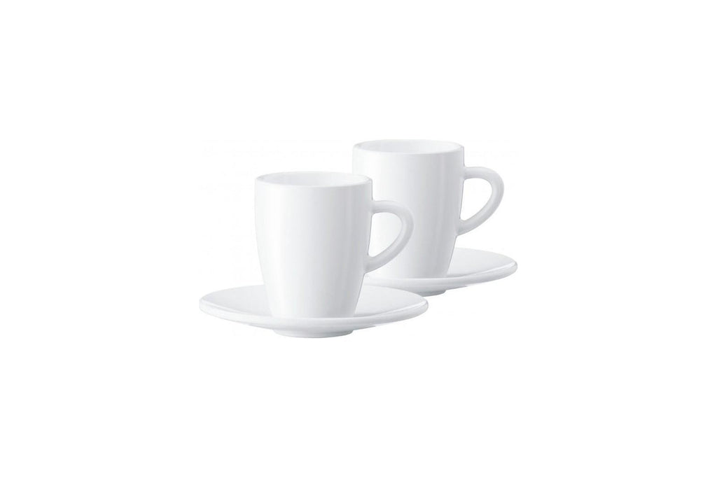 Jura 66497 White Espresso Cups/Saucers.
Gift Box – Set of 2