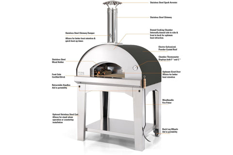 Fontana FTMF-S MANGIAFUOCO Single Chamber oven - Stainless