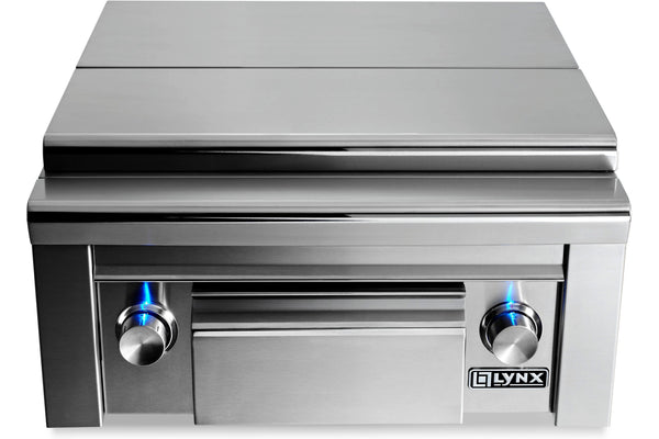 Lynx LSB2PC-1-NG Double, side by side burners, maple cutting board & drawer (NATURAL GAS)