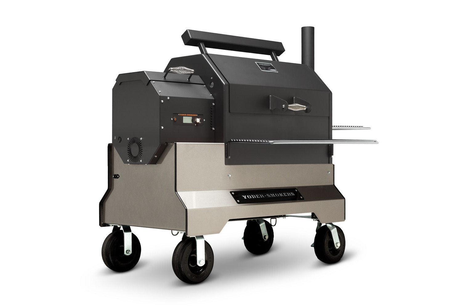 Yoder 9612S22-000 YS640S Comp (Silver) + Stainless Steel Shelves + 2nd Level Slide-Out Cooking She